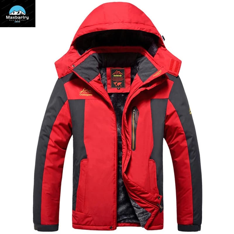 Veste polaire épaisse hiver pêche homme - Parka rétro imperméable - Coupe-vent alpinisme chasse