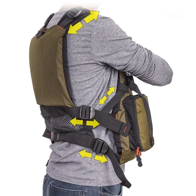 Gilet de pêche adulte portable ultra-fin léger - Mailles respirantes ajustables - Veste technique pêche