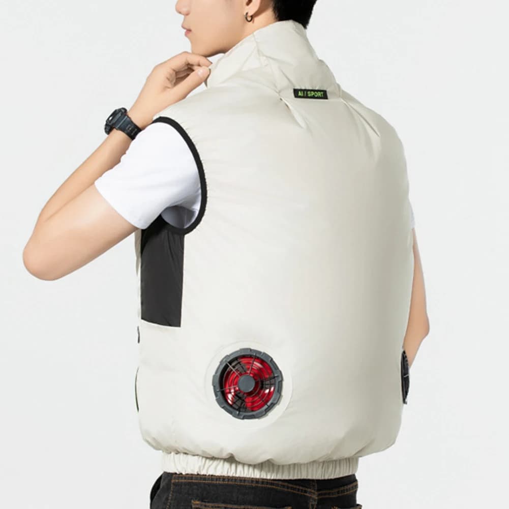 Veste ventilée électrique pêche - Veste climatisée 13h autonomie pour travail en haute température