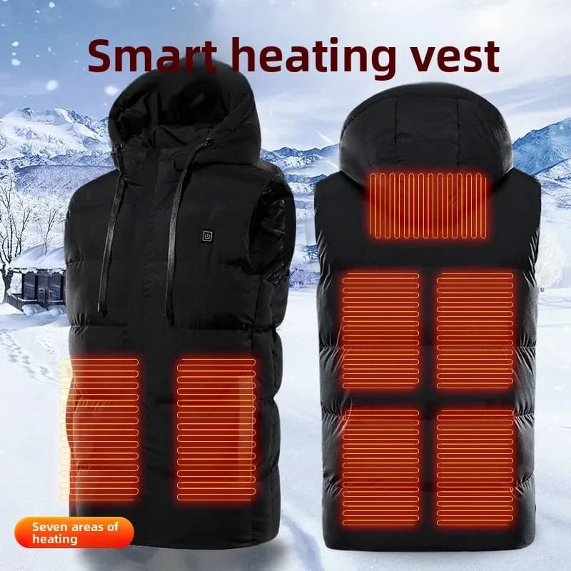 Gilet de pêche double face polaire avec poches multiples - Nouveau style automne-hiver pour hommes