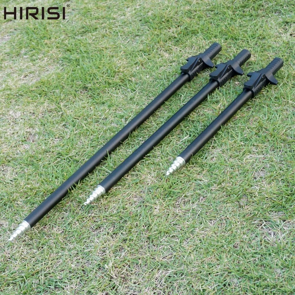 Support de canne télescopique en aluminium Hirisi pour la pêche de la carpe - Bâton de