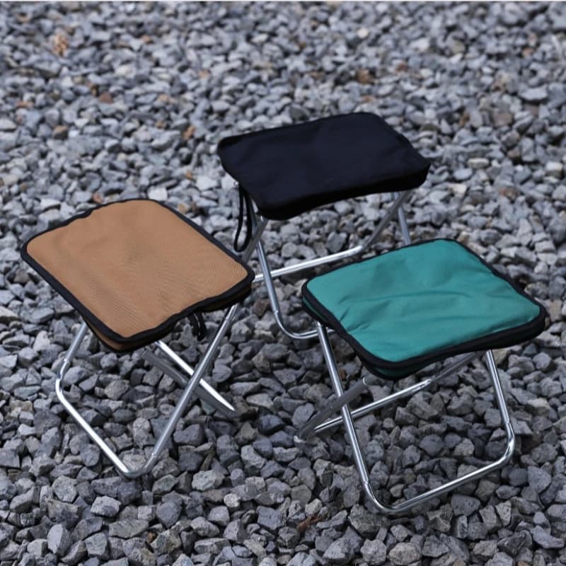 Tabouret de pêche pliant léger avec sac de transport - Siège portable aluminium pour camping et plage