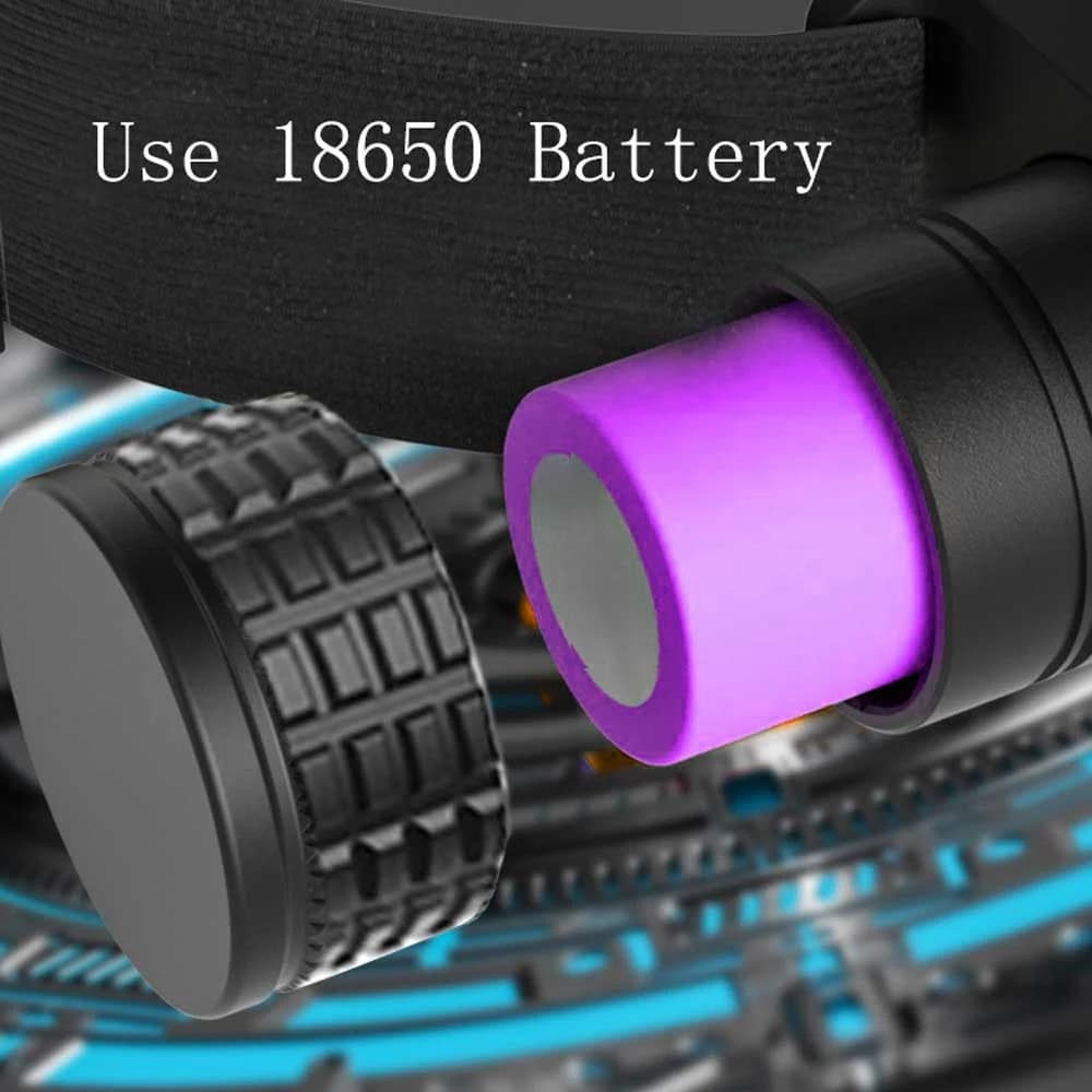 Mini lampe frontale LED haute puissance blanche rouge rechargeable USB-C pour pêche et chasse