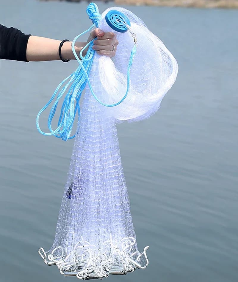 Filet de pêche Lawaia multifilament et monofilament avec plomb acier - Capture efficace en extérieur
