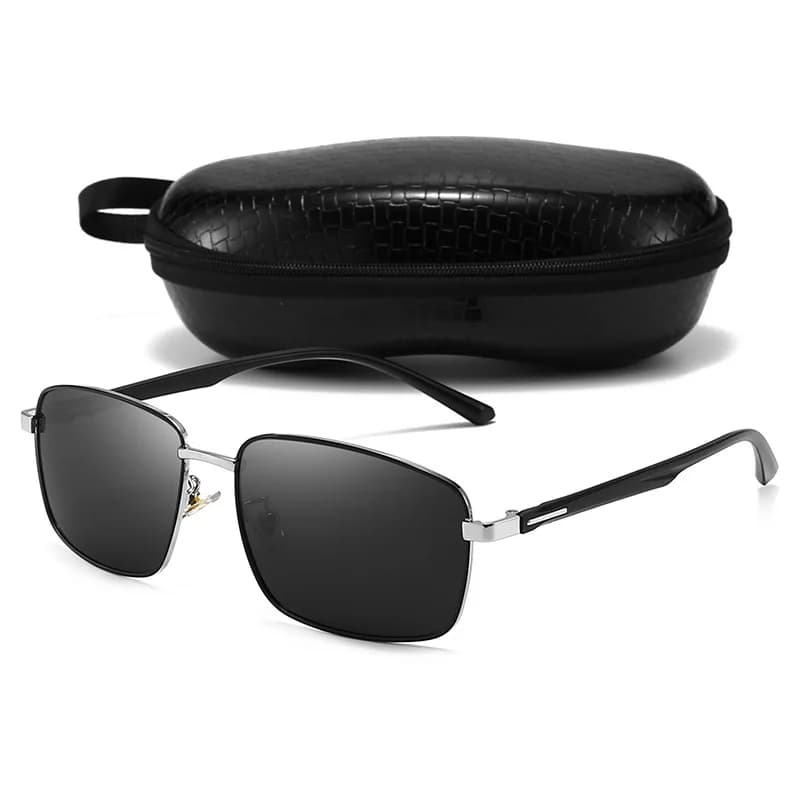 Lunettes de soleil polarisées vintage 2022 pour pêche - Style pilote noir luxe UV400