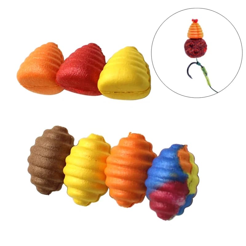 8 perles flottantes pour bouillettes carpe - accessoires flotteurs appâts pupes vers à soie pêche