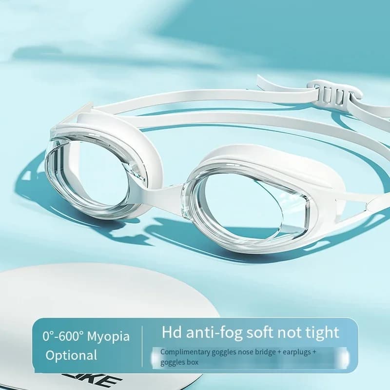 Lunettes de natation professionnelles HD étanches anti-buée ajustables pour sports aquatiques et plongée