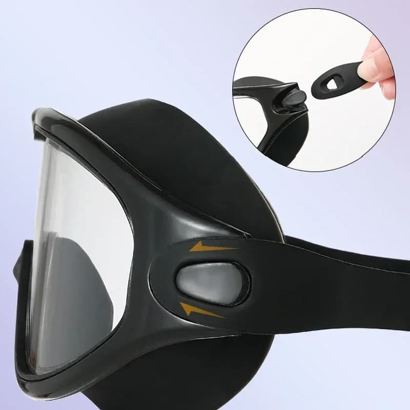 Lunettes plongée mode grand cadre - étanches anti-UV vision large silicone
