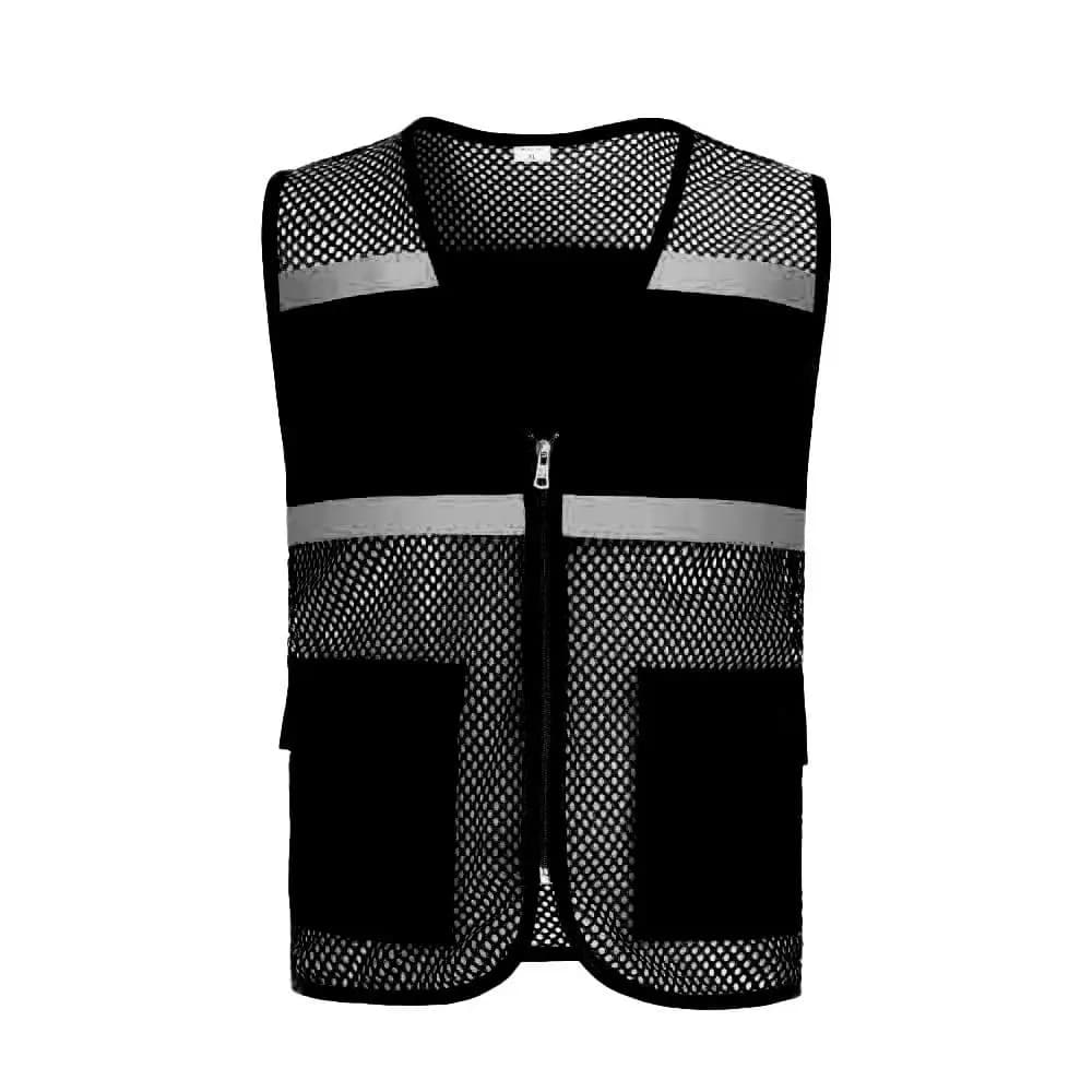 Gilet sécurité pêche bénévole imprimé logo respirant service public pêche responsable sécurité