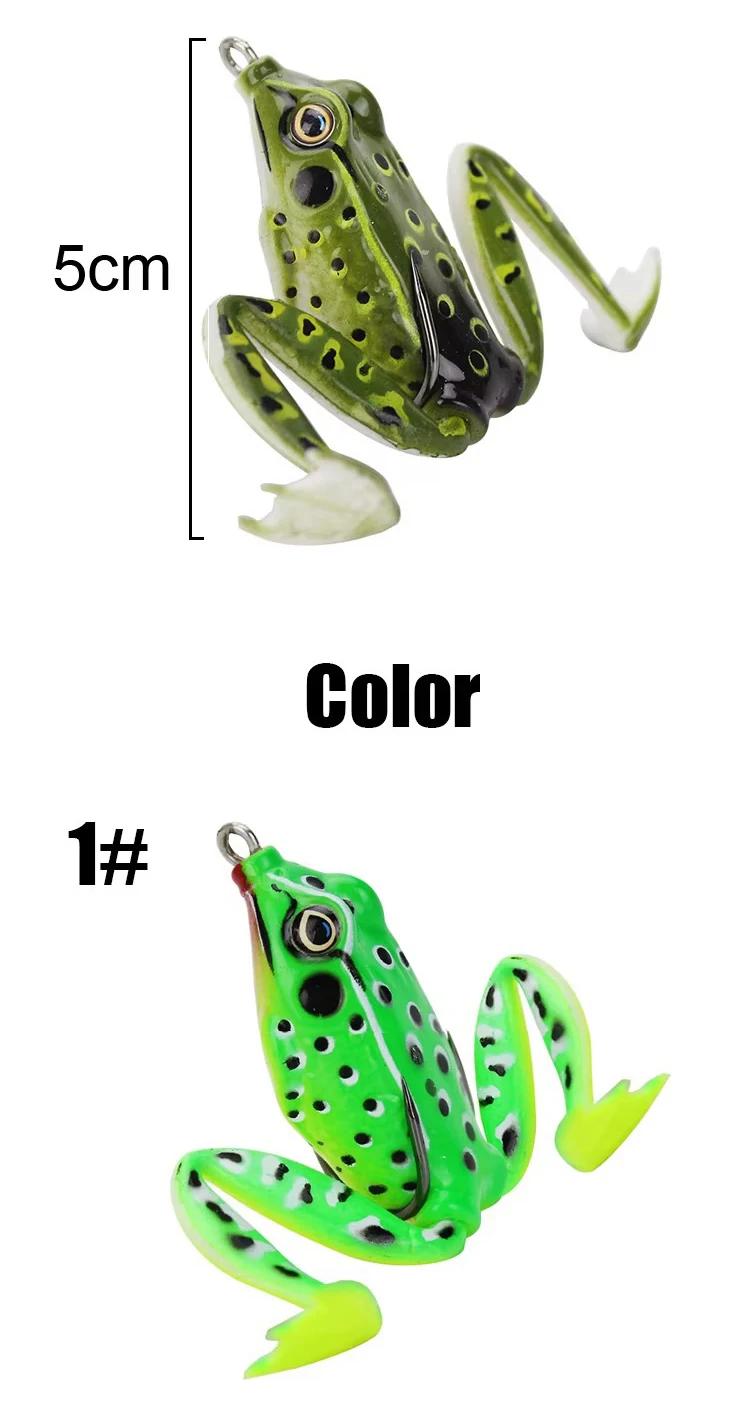 Leurre spinner grenouille souple WEIHE 5cm/12g - Appât silicone réaliste pour pêche à la carpe