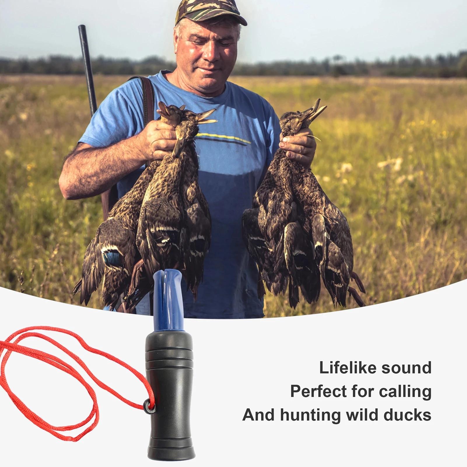 Sifflet appel canard chasse - leurre canards sauvages oies faisans accessoire chasseur plastique durable