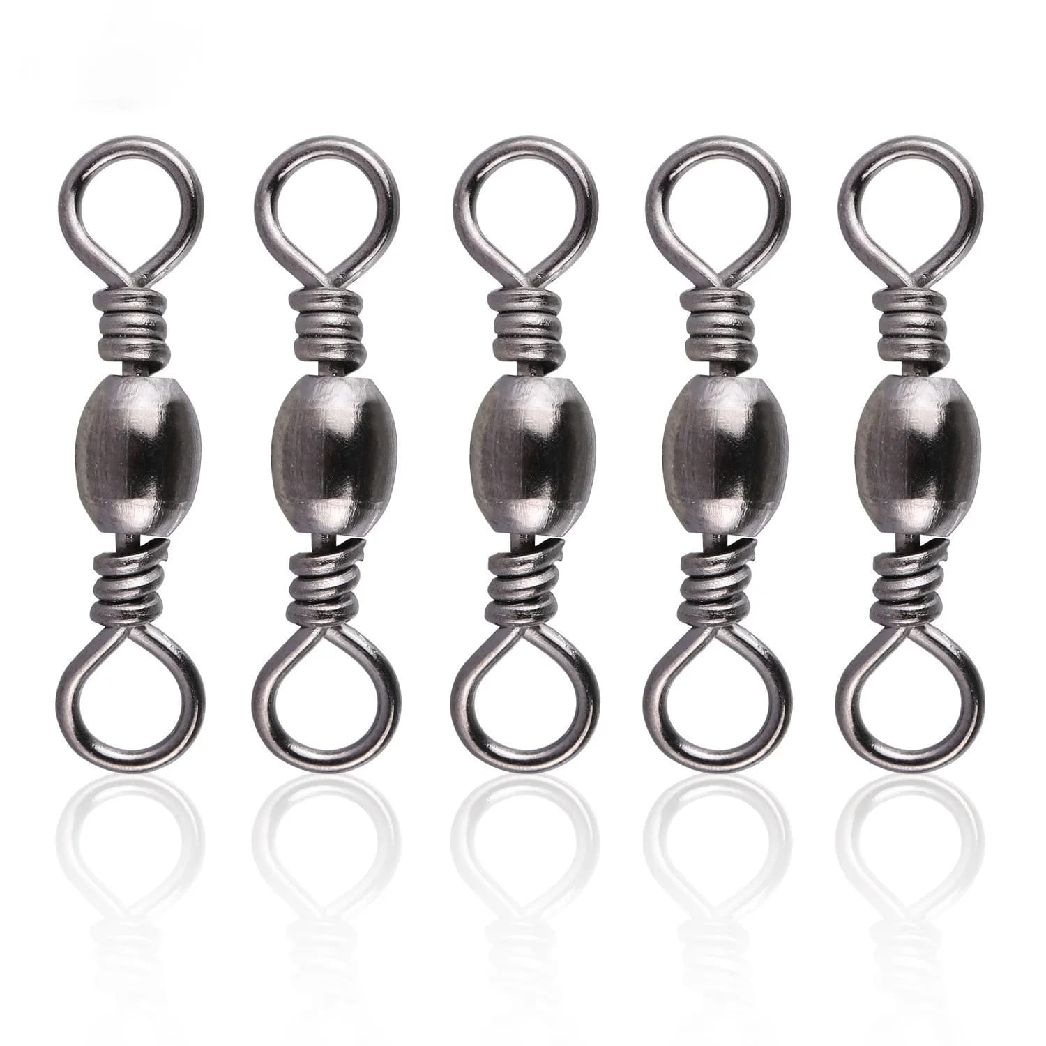 Émerillons à roulement Goture 200 pièces acier inoxydable 16-46kg connecteur ligne pêche