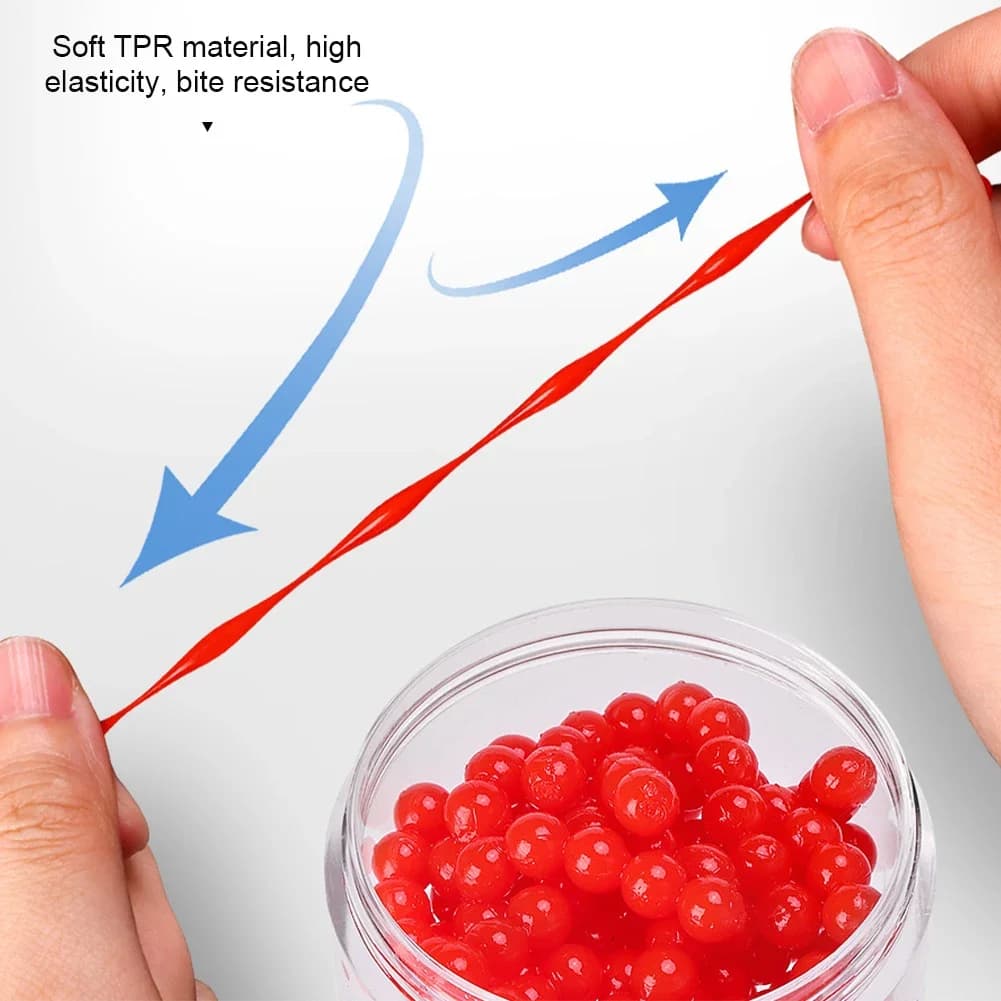 Perles flottantes appât fraise 2-5mm - esches artificielles TPR pour carpe herbivore