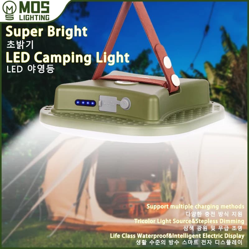 Lampe torche LED 80W solaire rechargeable aimant zoom puissante pour tente camping pêche nuit travail éclairage