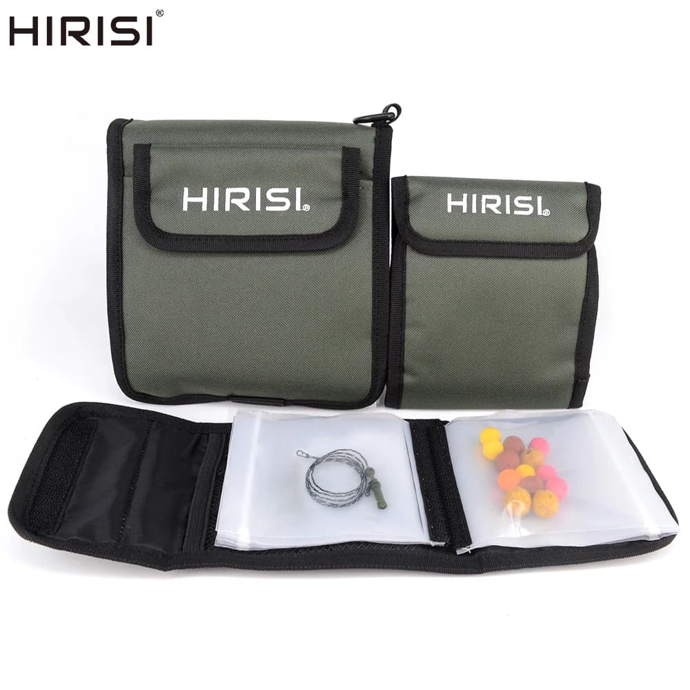 Sac de rangement transparent pour montages carpe - Porte-montages Hirisi étanche pour hair rigs