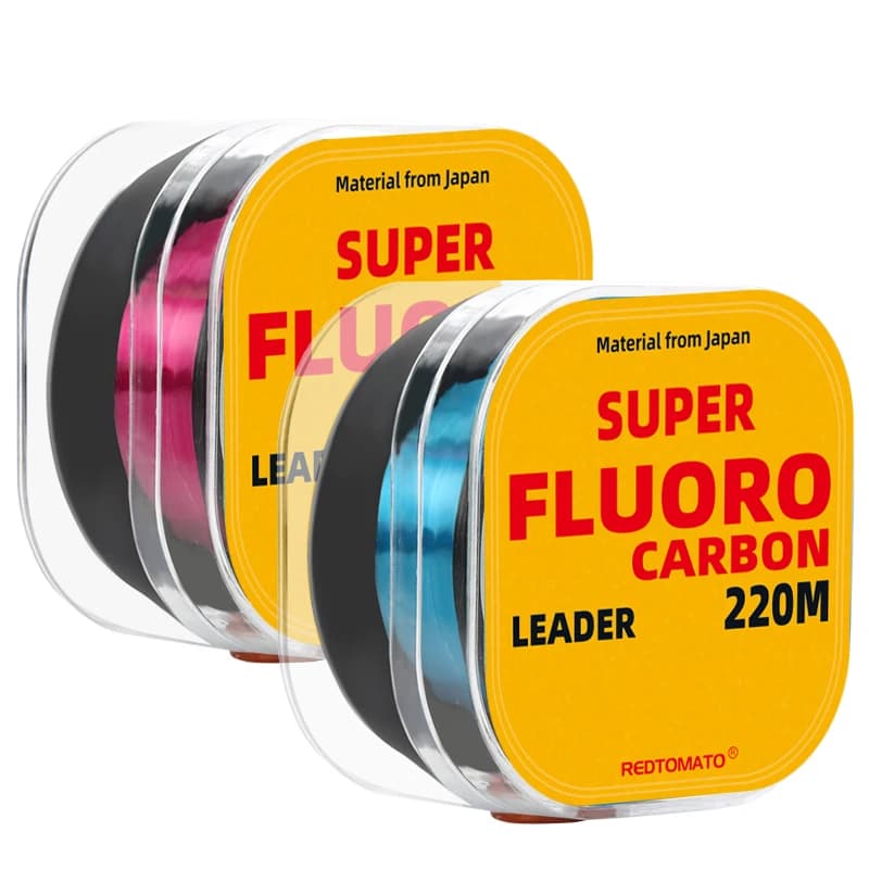 Ligne de pêche fluorocarbone Japan 220M - Fil leader carbone invisible pour pêche à la mouche