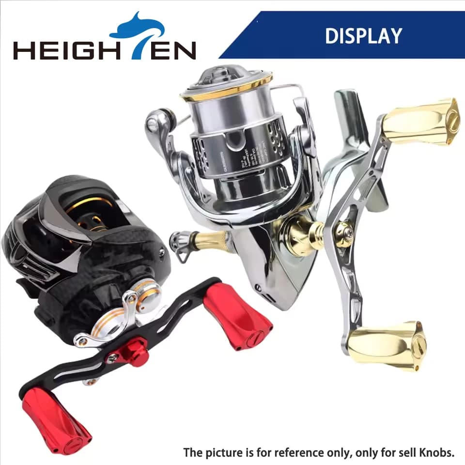 Manivelle HEIGHTEN aluminium 21mm pour moulinet Shimano Type A Daiwa Type S 1000 à 3000 pêche sportive