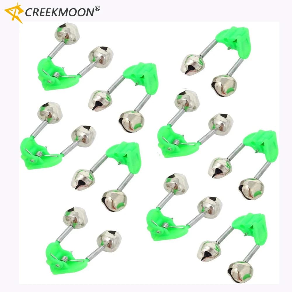 Lot 10 clips sonores pêche glace hiver - alarmes morsure pour canne accessoires cadeaux