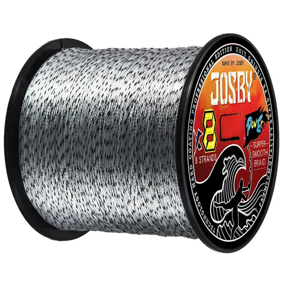 Ligne de pêche tressée JOSBY 8 brins 8X PE multifilament pour carpe truite mer et eau douce