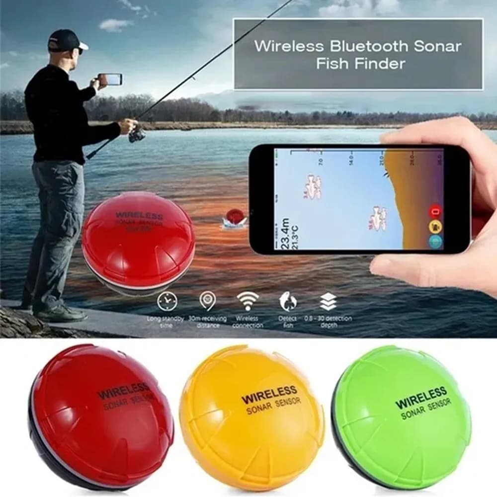 Détecteur poissons sans fil pour smartphone iOS Android application sonar échosondeur lac mer