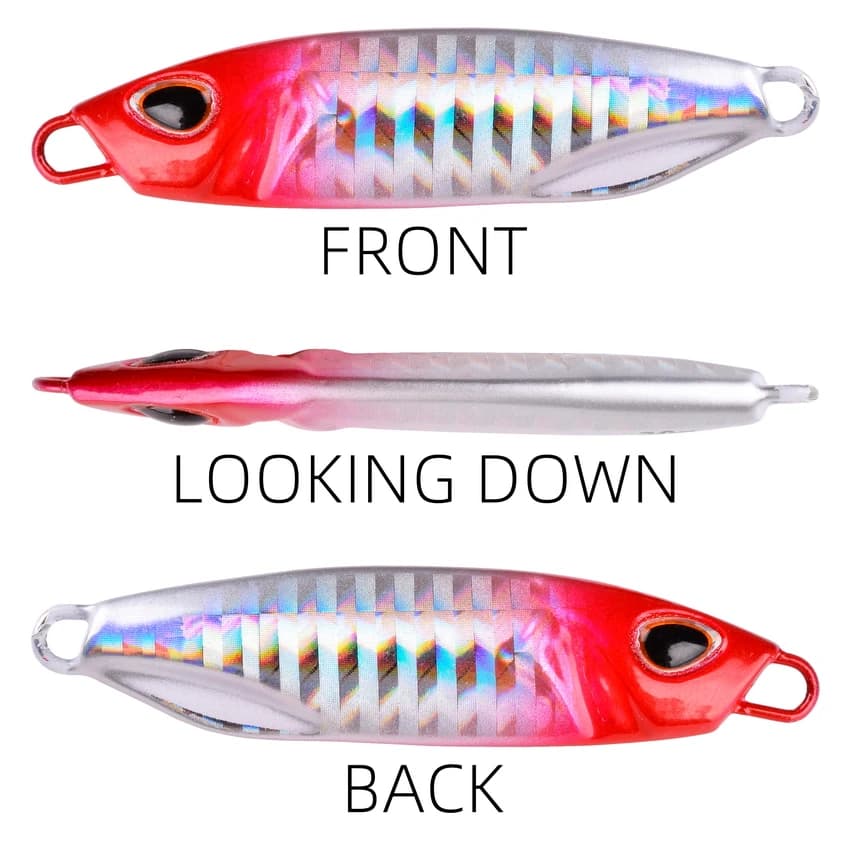 Lot de 10 leurres métal japonais casting 10g-40g pour pêche en bateau et trolling truite bar