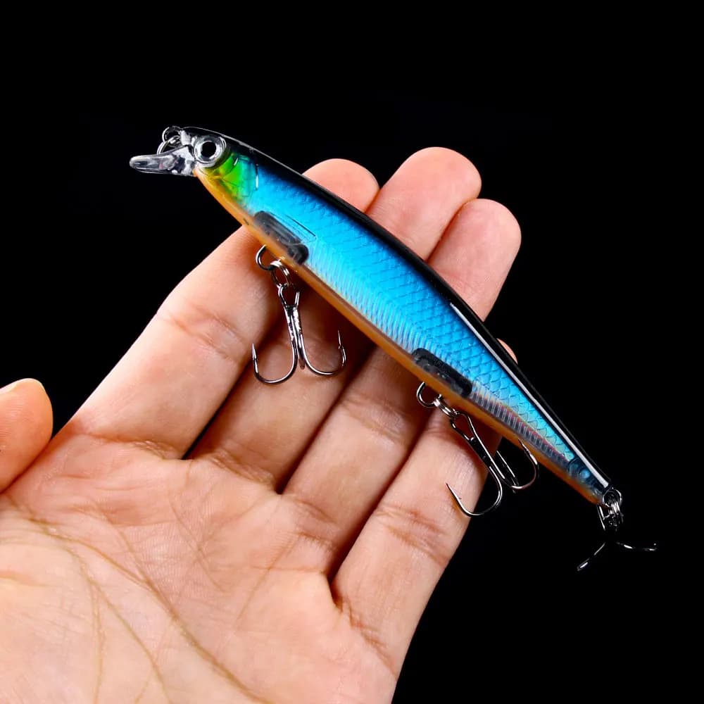 Leurre dur suspendu Wobbler Minnow 11cm 13g pour brochet sandre et perche, appât crankbait leurre de pêche