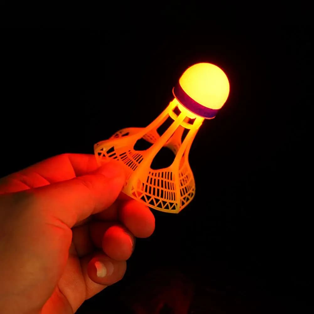 Balle de badminton lumineuse fluorescente pêche nocturne durable incassable extérieur avec lumière