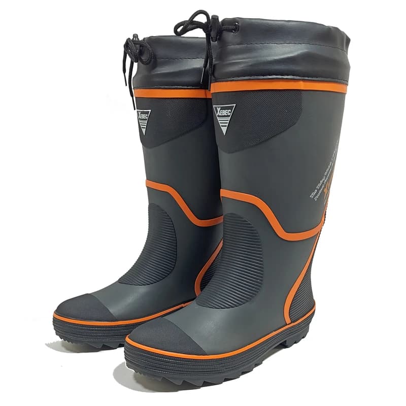 Bottes pêche automne hiver hautes - Chaussures pêche velours épaissies chaudes imperméables antidérapantes