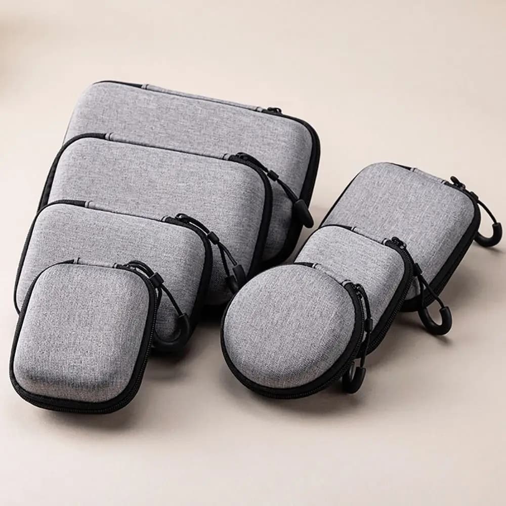 Étui rigide EVA portable pour console RG35XX H - Sac de transport étanche avec fermeture éclair