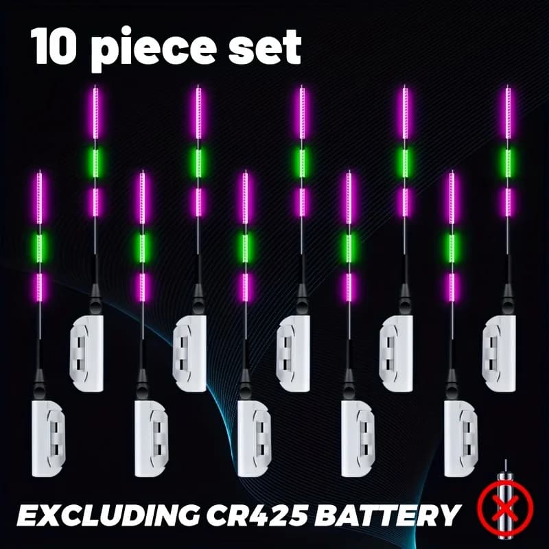 10 indicateurs de touche lumineux pêche rivage - Haute visibilité protection lumière douce longue portée