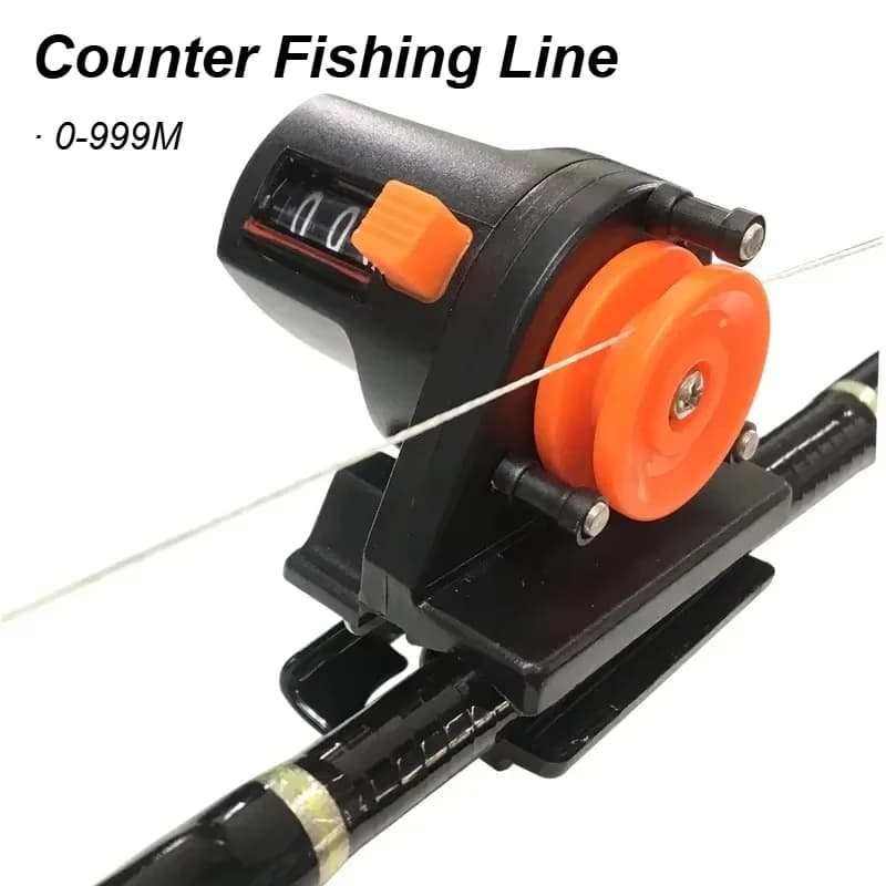 Compteur de profondeur de ligne de pêche 0-999m, outil de mesure précis pour équipement