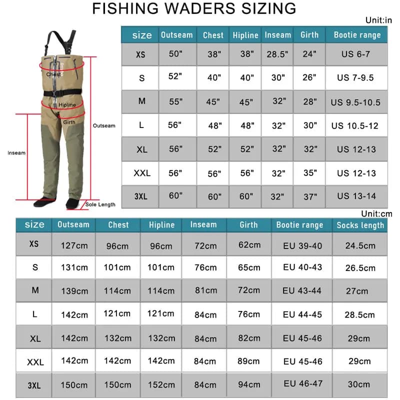 Waders convertibles respirants pour pêche à la mouche - Pantalon de pêche léger avec fermeture éclair pour hommes