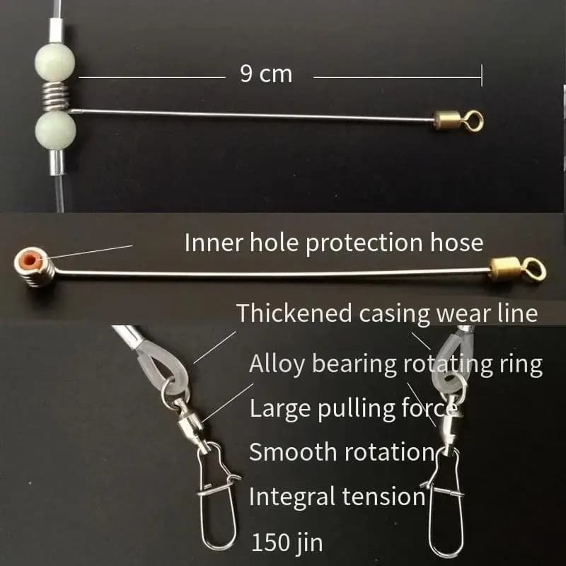 Ensemble de pêche en mer avec hameçons tandem et ligne de fond pour bateau et pêche