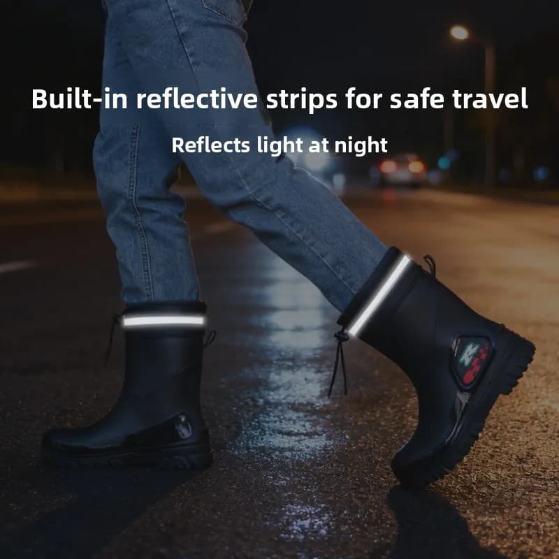 Bottes de pêche chaudes anti-dérapantes - Bottes de jardinage pour livreurs et pêcheurs