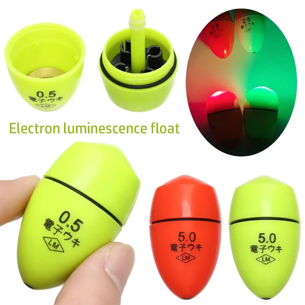 Flotteur électronique lumineux pêche de nuit - Flotteur plastique 1PC pour pêche en mer et terminal tackle