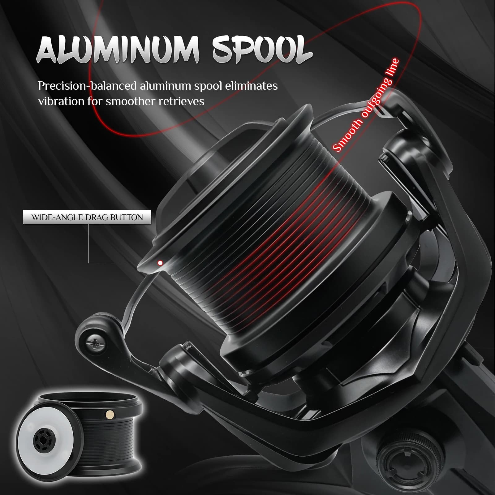 Moulinet spinning longue distance 8000-14000 alliage aluminium 17+1 roulements anti-corrosion pêche mer