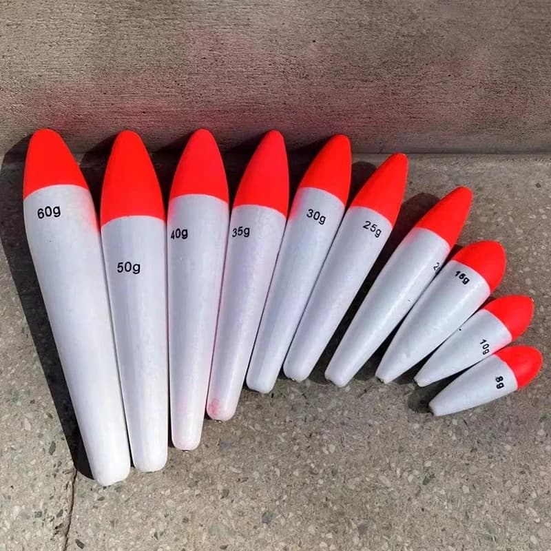 Flotteurs EVA pour pêche en mer 5 pièces - Bouées de lancer avec poids 2g à 50g