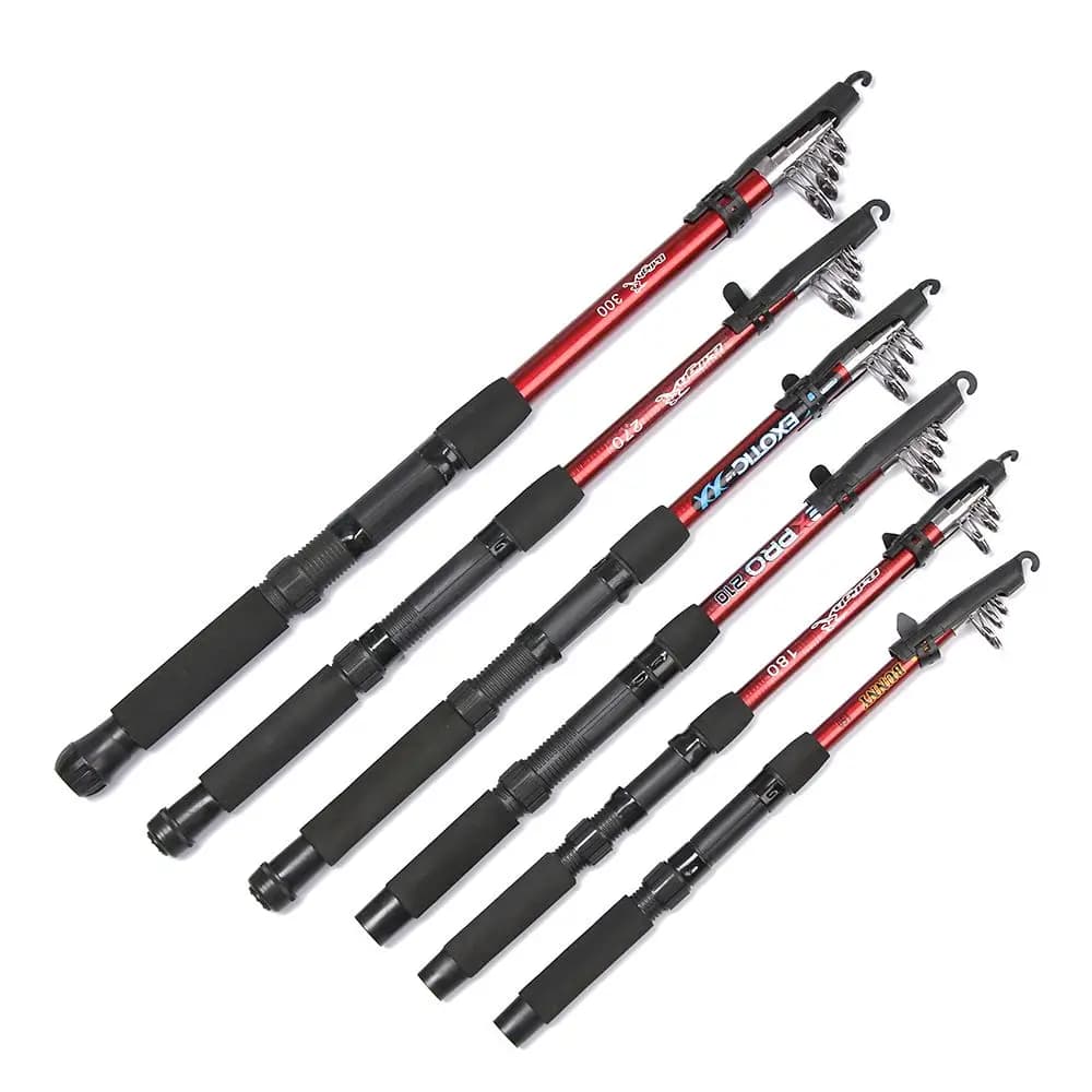 Canne à pêche télescopique fibre de verre 1.5-3.0m pour pêche en mer et extérieur - Outils de pêche
