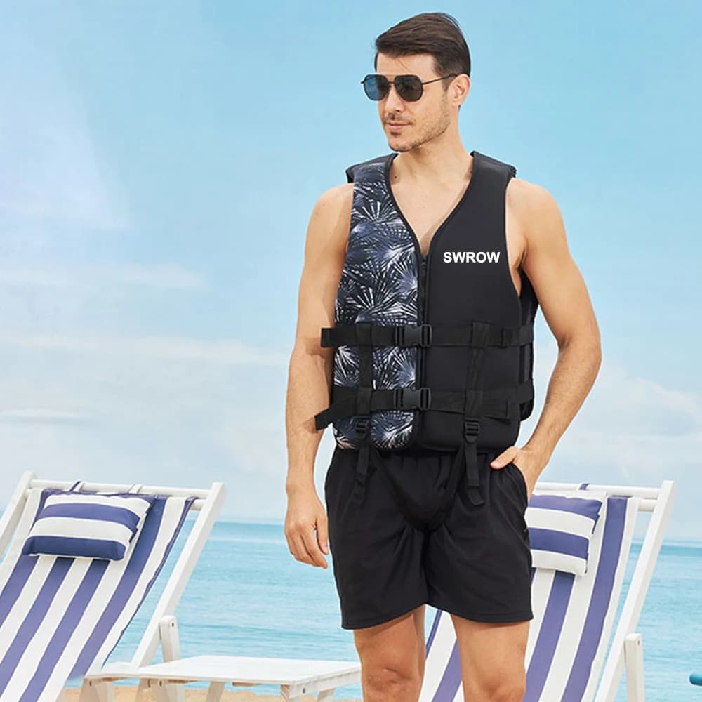 Veste de sécurité néoprène pour adulte et enfant - Pêche, kayak, sports nautiques et baignade