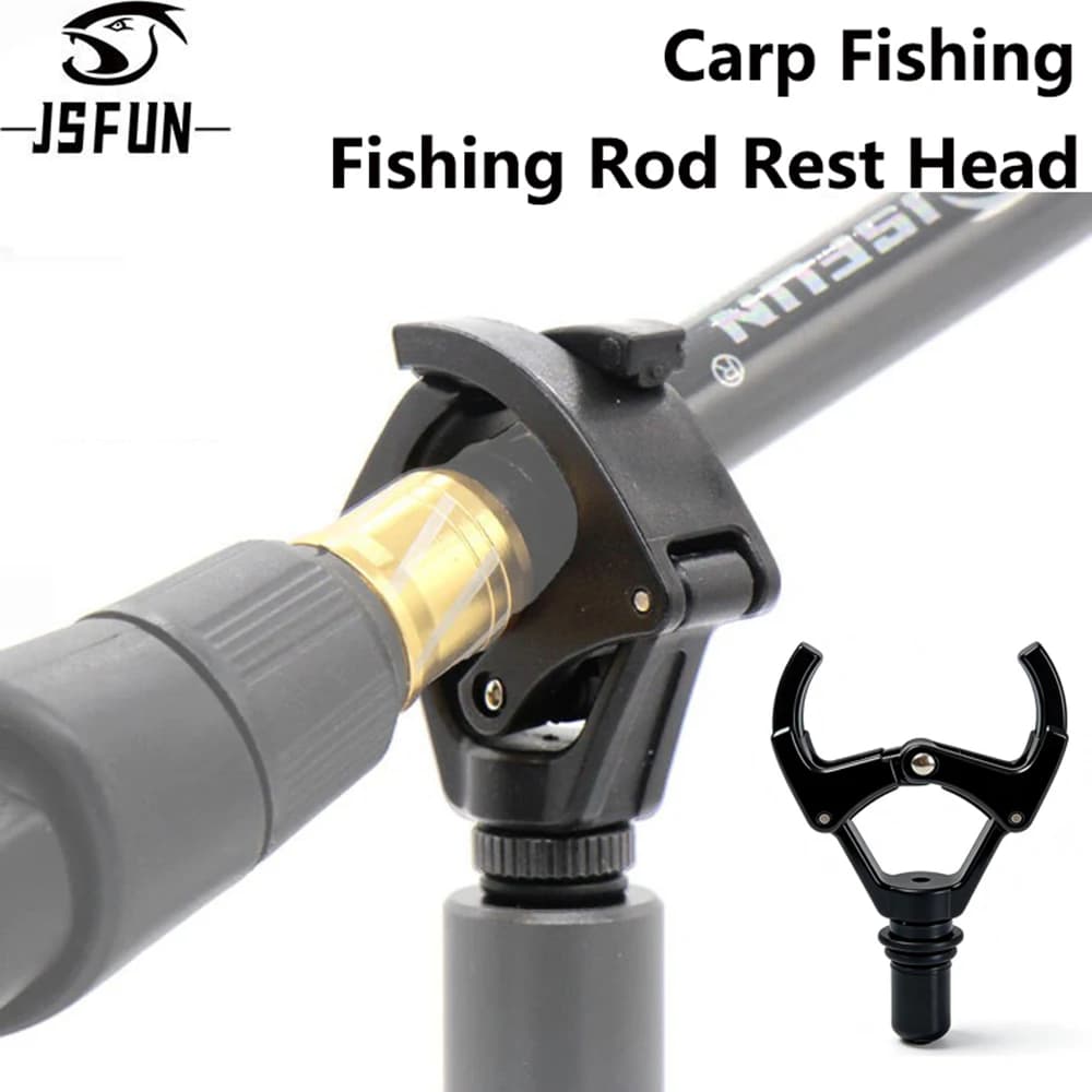 Support de canne pêche carpe 1 2 3 pièces pour piquet berge, repose-canne pêche au coup JSFUN