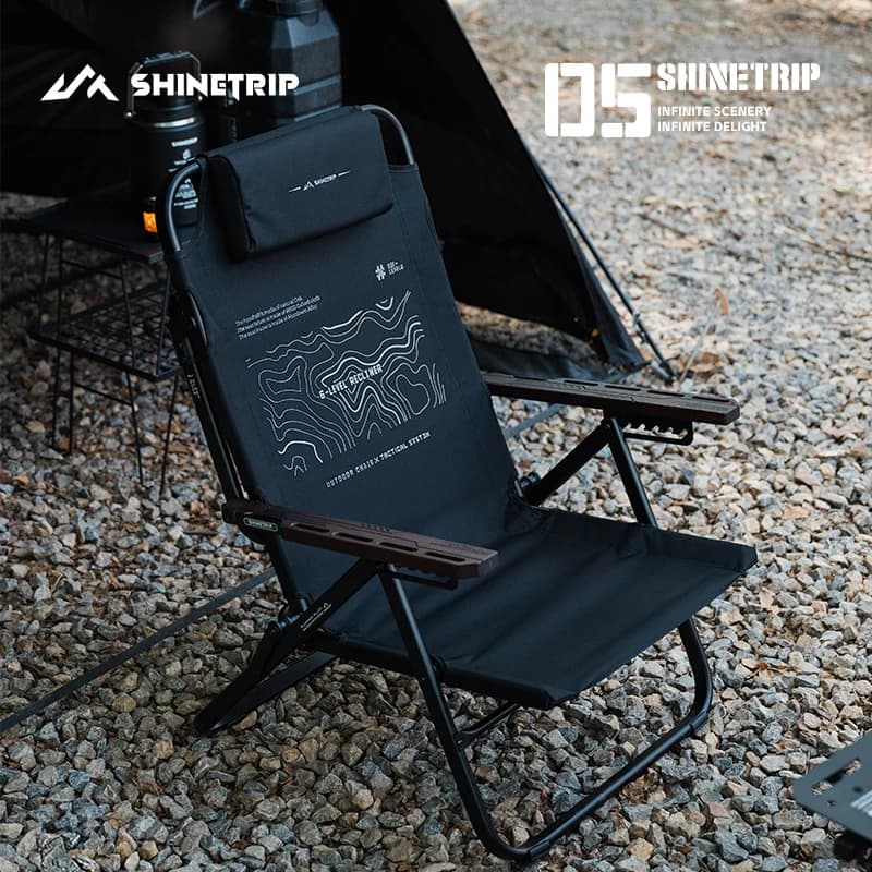 Fauteuil pêche réglable 6 positions - Siège tactique aluminium pliant pour pause déjeuner pêcheur