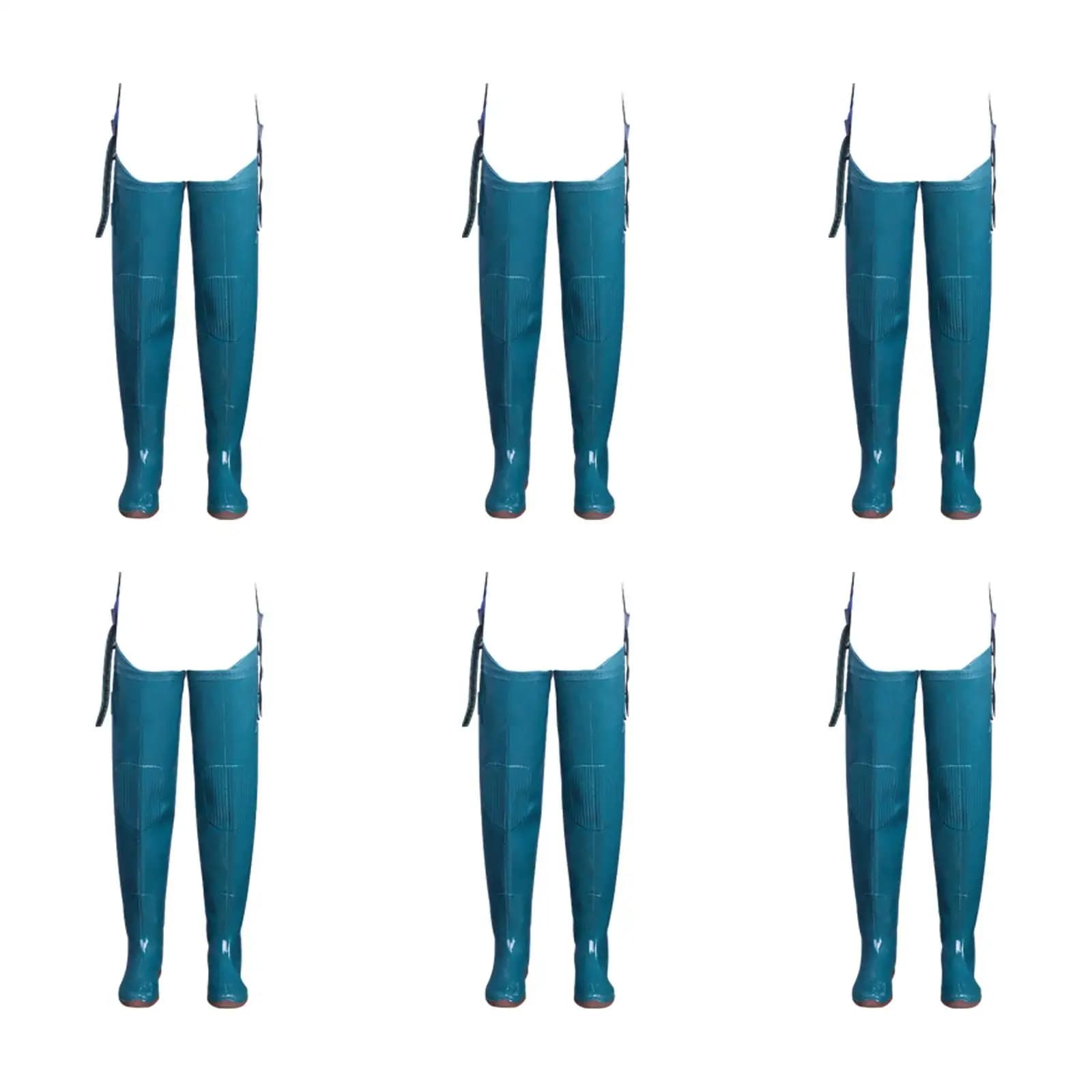 Bottes de pêche wader imperméables genou long - Chaussures eau résistantes durables pour pêche extérieure