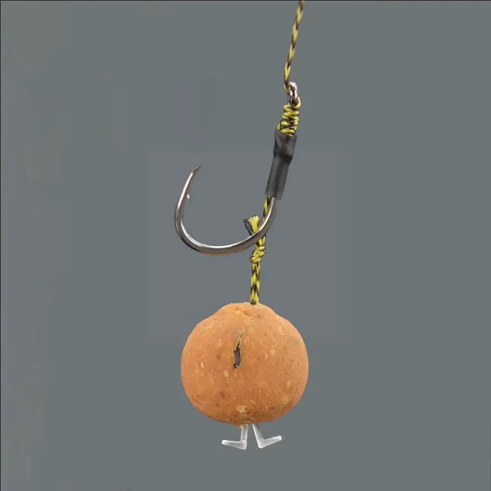 5 stops plastique pour montages carpistes - arrêts de perçage bouillettes et sécurisation hair rig