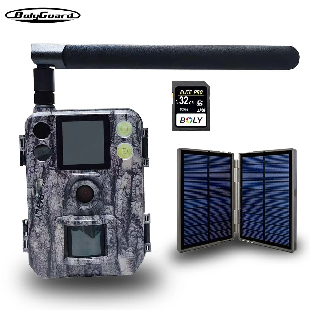 BolyGuard SG520M-Q caméra 4G 37MP étanche IP68 alertes temps réel solaire vision nocturne