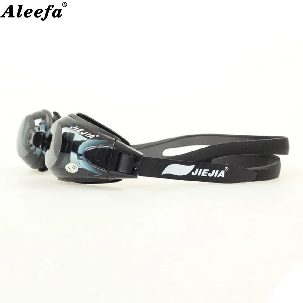 Lunettes de natation correctrices anti-buée réglables pour myopes -1.5 à -9.0