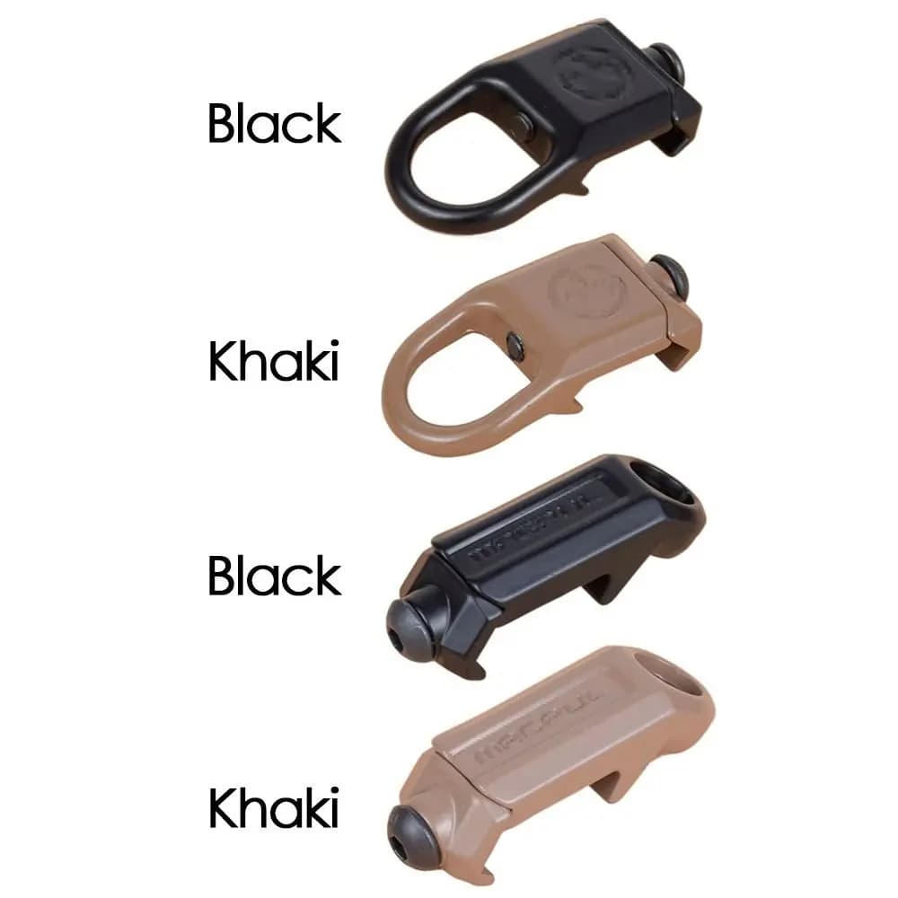 Adaptateur fixation rapide acier rail 20mm pour écharpe pêche airsoft accessoire détachable rapide