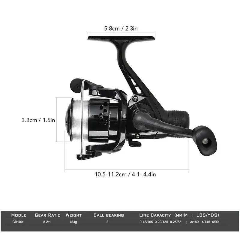 Combo canne moulinet télescopique kit complet pêche spinning avec leurres hôtes accessoires pêche nomade
