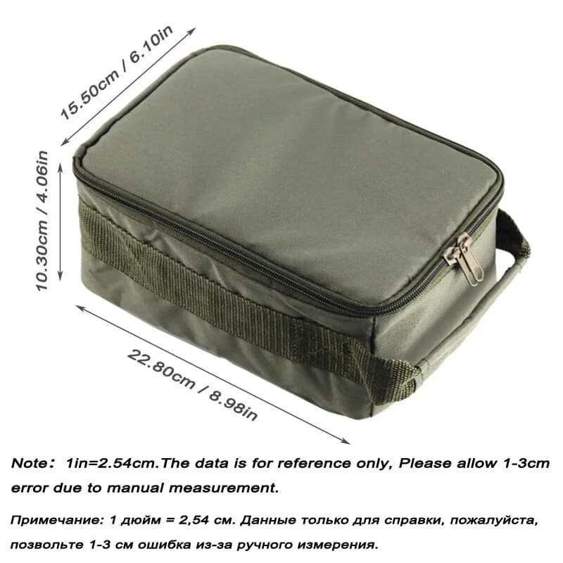Sac de pêche Oxford grande capacité - Étui portable pour moulinets et leurres de pêche extérieure