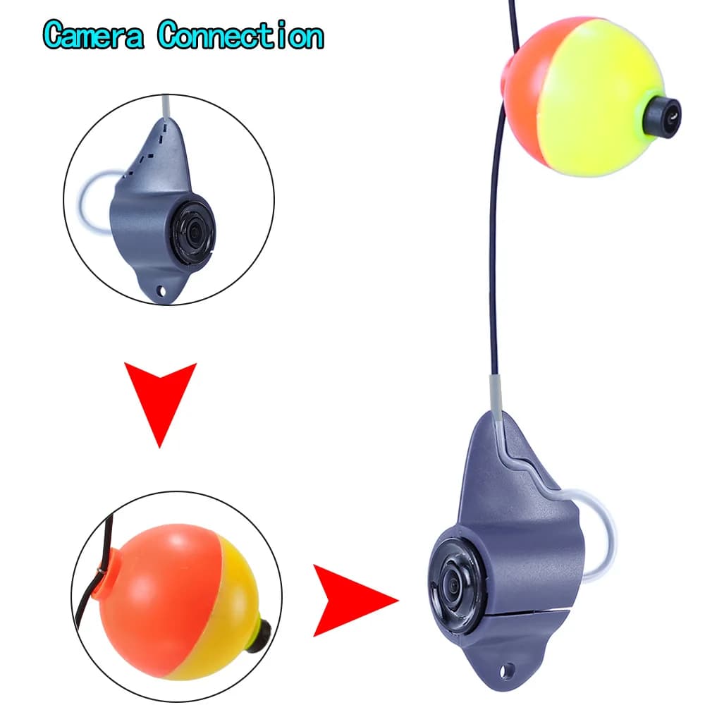 Caméra pêche sous-marine 4.3 pouces IPS 8 lampes IR étanche IP68 cadeau pêcheur homme garçon