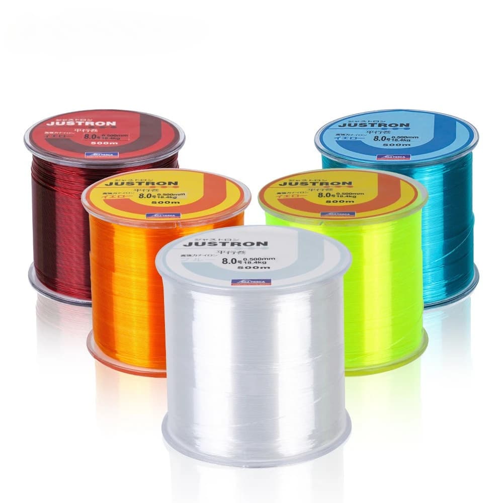 Ligne de pêche nylon 500m colorée bobine parallèle - Pour pêche du bord et pêche rocheuse